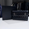 Chrome Hearts 4 Wave Quilted Leather Wallet Long Wallet 155076559 [P]