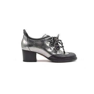 CHANEL チェーン レースアップ ダービー シューズ L445705 155076764