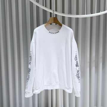 Chrome Hearts Love You Floral Crewneck Sweatshirt White (A+/XL) 155083330