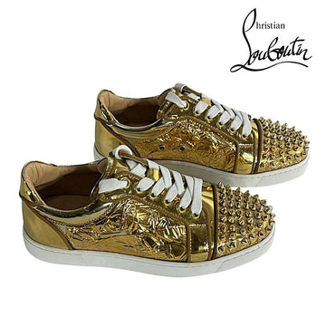 Christian Louboutin Gold Studded Women Sneakers 1190158 3273 155085409