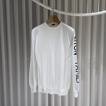 KITON (L) / ファミリープリンティングコットンニットホワイト 155086448