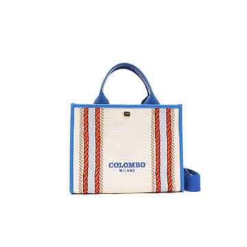 COLOMBO Via Della Spiga Blue Raffia Tote Bag and Shoulder Bag 26555902 155099690