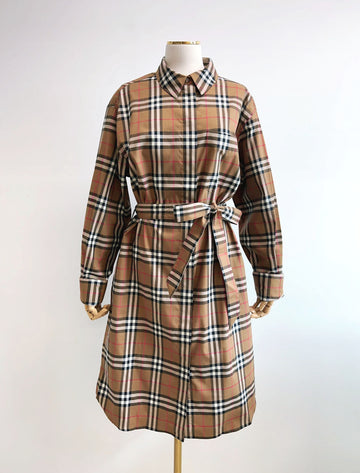Burberry Check Ivery Shirt Dress 155100219