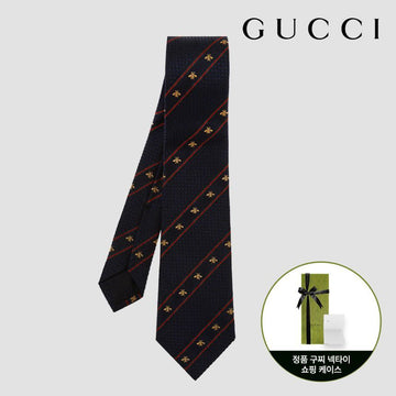 GUCCI ハチ ネクタイ ダークネイビー 127647727