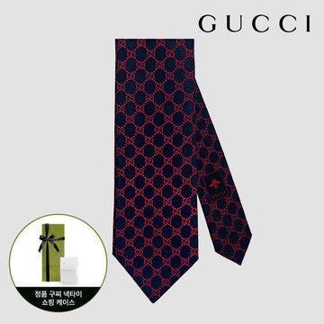 GUCCI ネクタイ GGロゴ ネイビー レッド 456524 4B002 4174 127476269