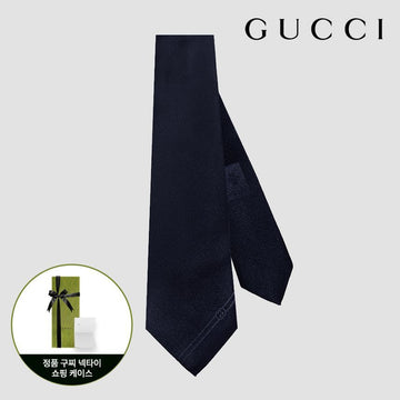 GUCCI インターロッキング メンズ ネクタイ ダークネイビー 127476225