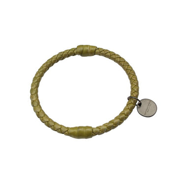 Bottega Veneta Olive Green Woven Leather Bracelet 155101312