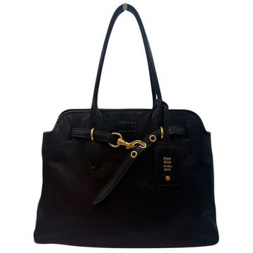 Miu Miu Nappa Leather Shoulder Bag Black 5BG291 155101369