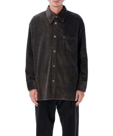 AMI コットン コーデュロイ サイド スリット オーバーシャツ 25FW 151054984