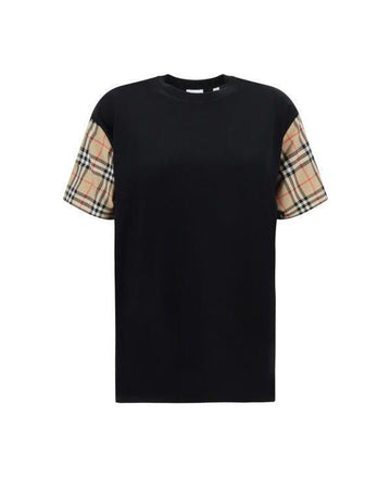 Burberry Vintage Checked Sleeve Cotton Oversized T-Shirt 8043057 151055240