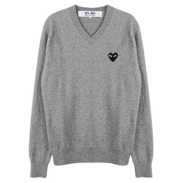 Comme Des Garcons Black Heart Patch Sweater 150942180