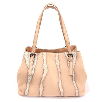 BOTTEGA VENETA 337260 ベージュナッパイントレチャートGLIMMERトートバッグ 155105034
