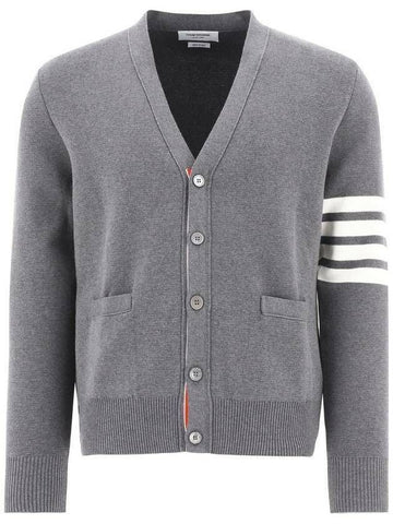 Thom Browne 4-Bar Stripe Milano Stitch Cardigan 133071846