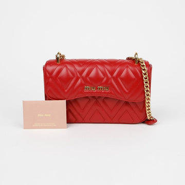 Miu Miu Patina Quilted Flap Small Shoulder Bag 5BD138 154743913