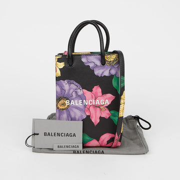 Balenciaga Floral Printing Phone Holder Shoulder Crossbody Bag 593826 154771429