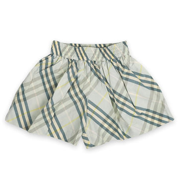 BURBERRY キッズ チェック コットン ショートパンツ(ライトグリーン) 8104195 133625254