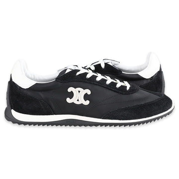 Celine Men's Trionf Racer Low Lace-Up Sneakers (Black) 364945257C 38AW 150733655