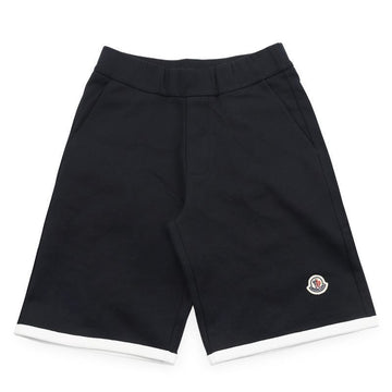 Moncler Straight Cotton Shorts with Logo Patch (Navy) 8H00002 89AKM 778 8, 10A 151761282