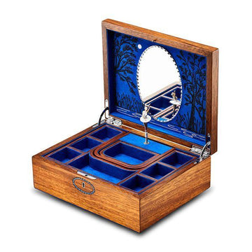 Wolf Swan Lake Wood Jewelry Box 144729790