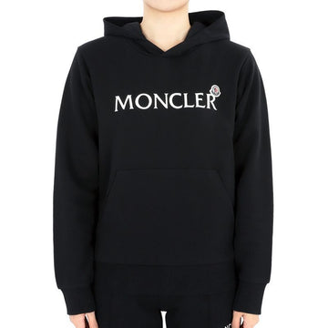 Moncler Kids Lettering Logo Patch Hoodie Black 8G00008 899PS 999 12,14A 94526103