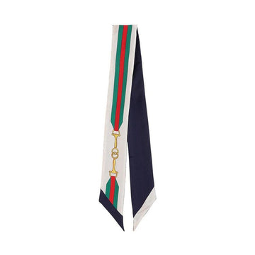 GUCCI Interlocking G Pferdegebiss Seidenschal 155107088