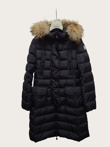 MONCLER ジェネヴリエ ワッペン ラクーンファー ダウン ロング パディング 0 155107475