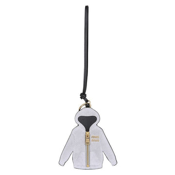 MIU MIU レザー フーディ グレー チャーム キーリング 25FW 5TL530 2CUJ F0031 146832471