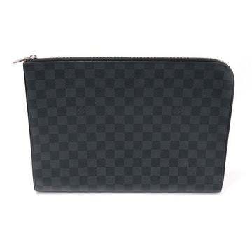 LOUIS VUITTON ダミエ・グラファイト キャンバス ポシェット・ジュール GM クラッチ 155108685