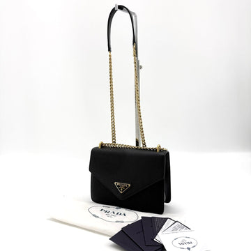 PRADA サフィアーノ エンベロープ チェーン ショルダーバッグ 1BD200 155111387