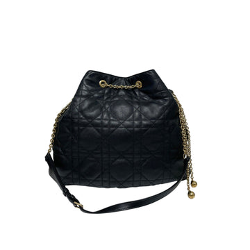 DIOR ブラックサプルカナージュアミラージショルダーバッグH00287 155150639