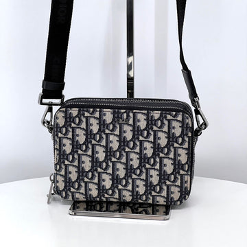 Dior Oblique Jacquard Strap Zip Pouch Crossbody (20BBC119YSE) 155150681