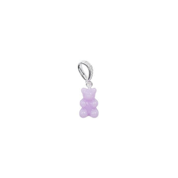 Crystal Haze Jewelry Nostalgia Bear Fabe Connector Silver Lavender 152735411