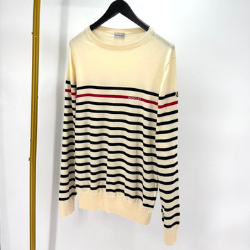 Moncler Striped Knit Ivory 155151342