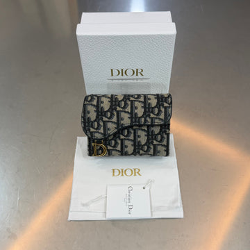 Dior Oblique Saddle Accordion Card Holder 155166330