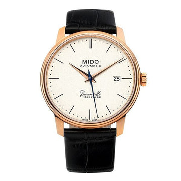 MIDO Baroncelli Heritage Slim Men's Leather Watch 154995026