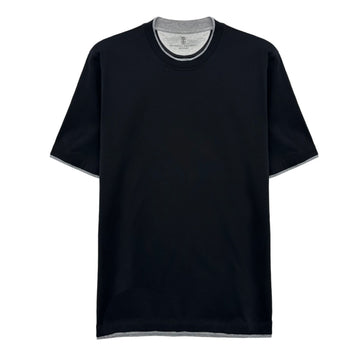 BRUNELLO CUCINELLI レイヤードエフェクト半袖Tシャツ M0B137427 CCB75 155172991