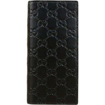 GUCCI シグニチャーマイクロシマ二つ折り財布 155025658