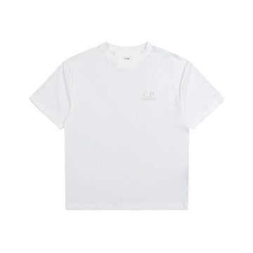 CP Company Basic Logo Print Short Sleeve T-Shirt White 20CMTS086A 005100W 103 153210671