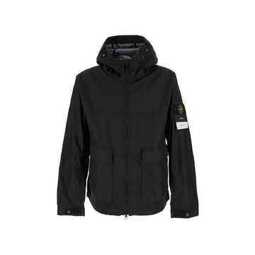 STONE ISLAND Stone 26SS Wappen Patch Membrina 3L TC Hoodie Jacke Schwarz 4100004 S0A21 V0029 151198442
