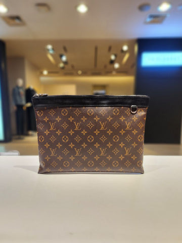 Louis Vuitton Monogram Discovery Pouch GM Clutch Bag with Built-in Chip M69411 155178083