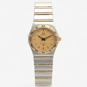 OMEGA Konstellation 25.5 Kombi Kleine Damen Uhr Full Bar 1272.10.00 Quarz 1998 155180116