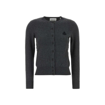 Isabel Marant 26SS MONA Small Logo Cardigan Anthracite Gray CA0115FA C1L17E 02AN 151009020