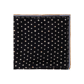 FENDI 26SS パレナ ドット シルク スカーフ ブラック FXT155 AWEY F0ZE7 155180960