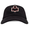 ISABEL MARANT TYRON Logo-Patch Cap Schwarz C1C01A 01BK 132771219 [P]