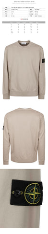 STONE ISLAND 26SS ワッペンパッチ メンズトレーナー サンド L1S15 6100060 S0051 V009A 155183427 [P]