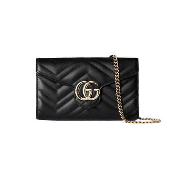 Gucci GG Marmont Matelassé Chain Wallet Crossbody Bag 155183489