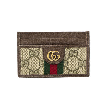 GUCCI オフィディア ウェブ カードケース ベージュ 834795 FAEOI 9746 155183501