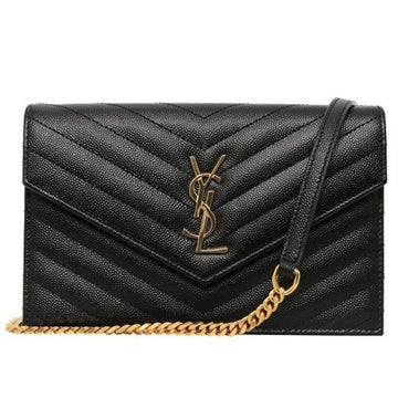 Saint Laurent Matelassé Chain Bag Black 65722688