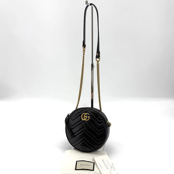 Gucci Marmont Matelassé Round Mini Crossbody Bag 550154 155216700