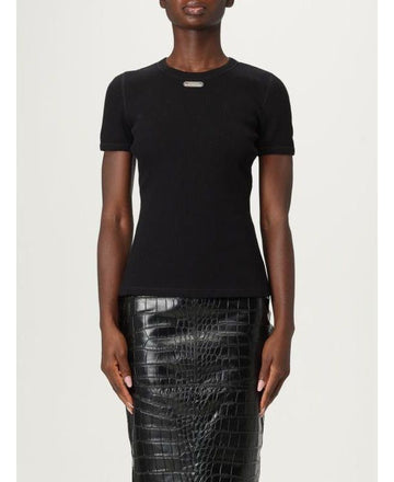 ALEXANDER MCQUEEN Logo-Details T-Shirt mit Nieten 833859 QLAER 1000 151053793